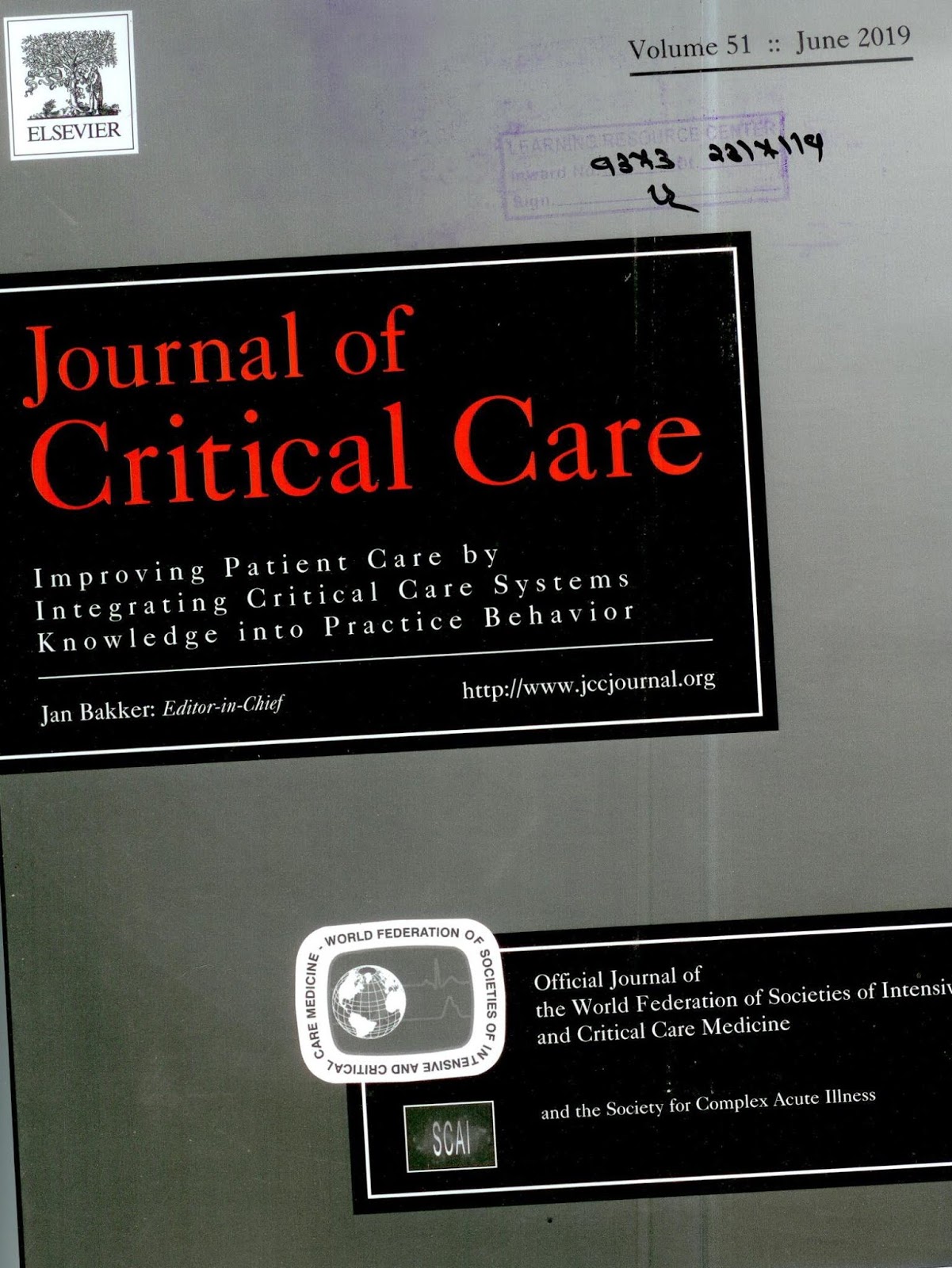 https://www.sciencedirect.com/journal/journal-of-critical-care/vol/51/suppl/C