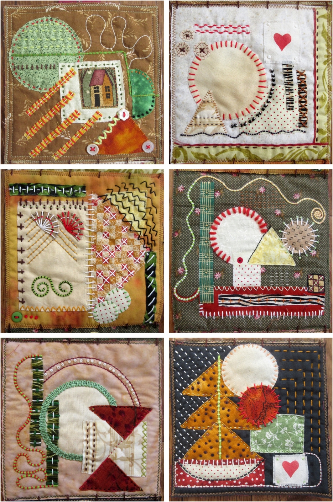 Sew Annie Sew Slow Stitching Shapes