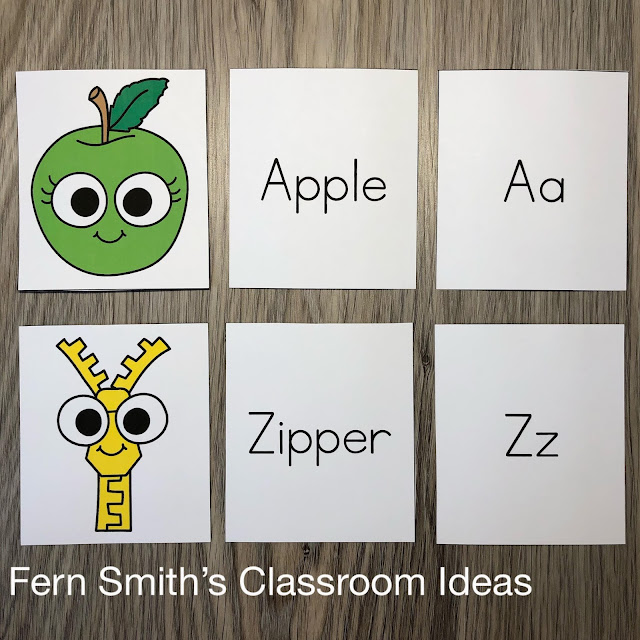 Click Here to Download These Three Piece Puzzle Alphabet Literacy Center Games For Your Class Today!