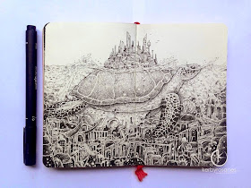 17-Lost-City-Kerby-Rosanes-Detailed-Moleskine-Doodles-Illustrations-and-Drawings-www-designstack-co