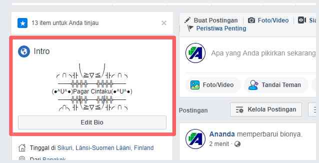 Kumpulan Bio Facebook Keren Kekinian dan Unik Terlengkap - Agung Hostkey