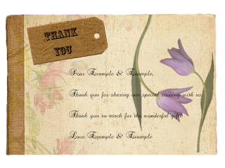 Kay's Designs: Invitations & Thank You Cards