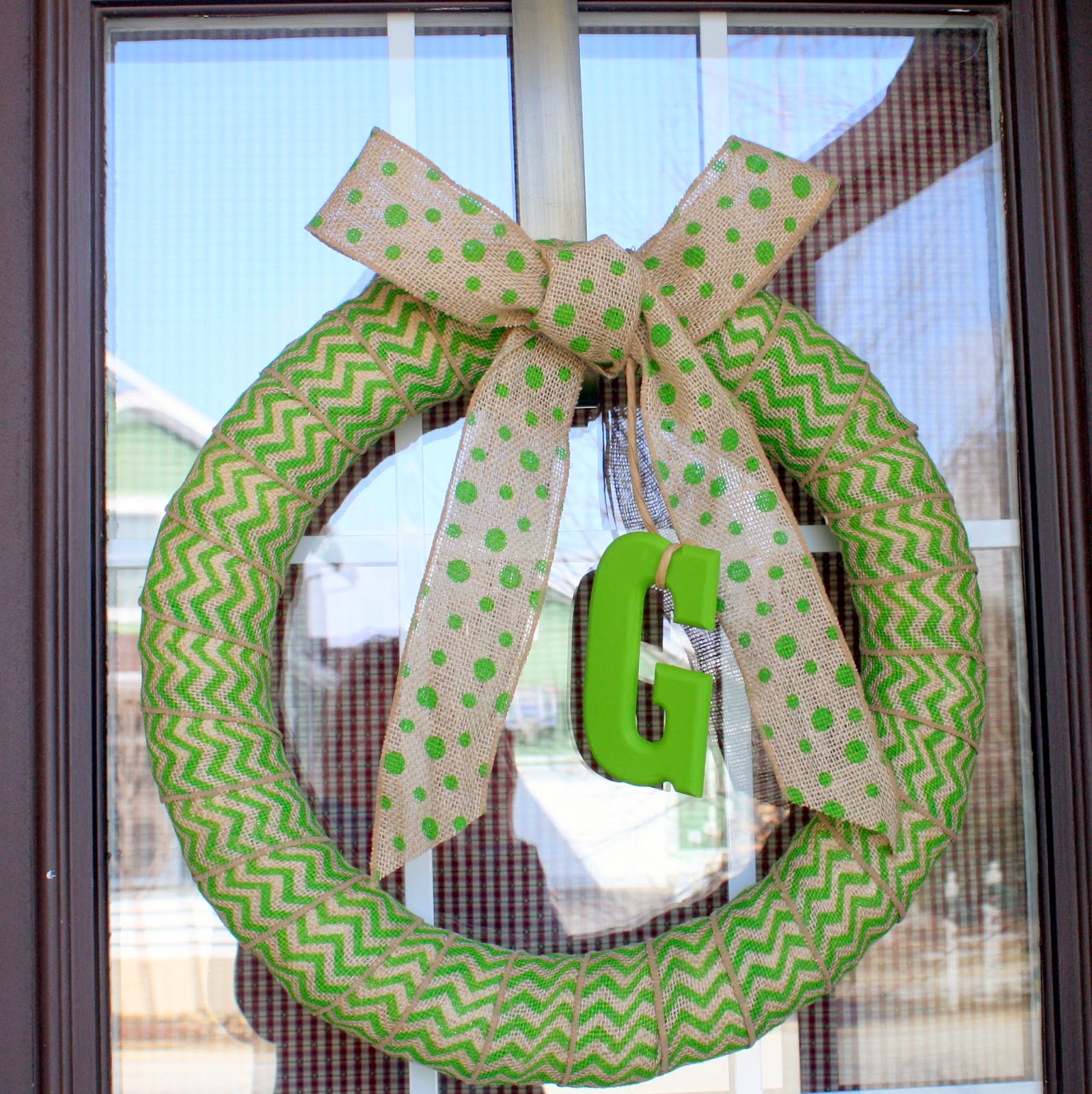 simple monogram wreath diy