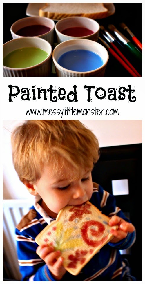 Painted Firework Toast Messy Little Monster