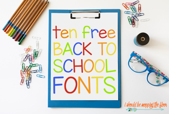 Back to School Font 