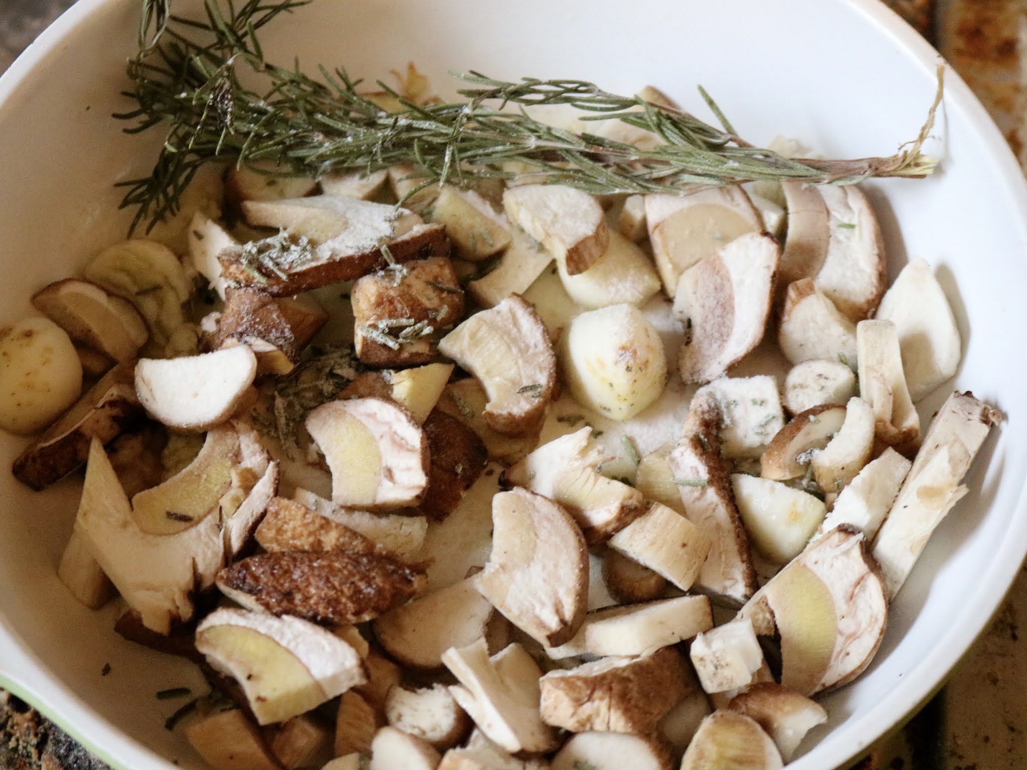 Kastanien Pasta mit Steinpilzen Kastanien Pasta mit Steinpilzen