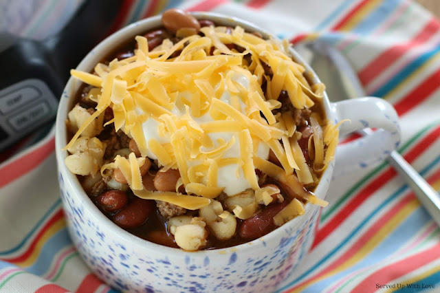 Easy Crock Pot Taco Soup recipe from Served Up With Love