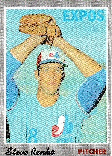 1970 Topps Baseball Steve Renko 87 