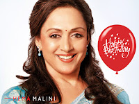 hema malini birthday, face closeup for her birthday celebration with lovely message for your pc or laptop screen