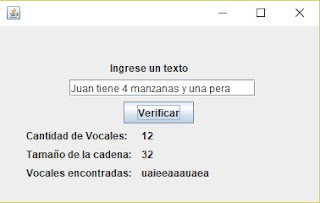 contador de vocales en Java