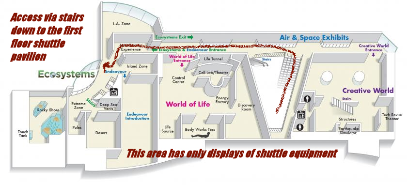 California Science Center Map Ohio Valley Spaceport: Spacecraft At The California Science Center: The  Endeavour- Part 1