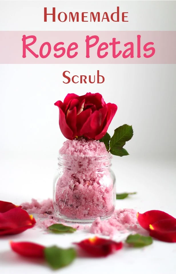 Homemade Rose Petals Scrub
