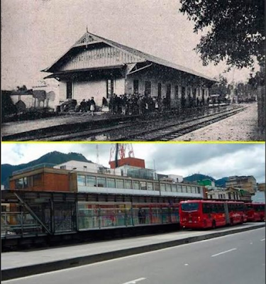 Estacion del tren Chapinero 1920