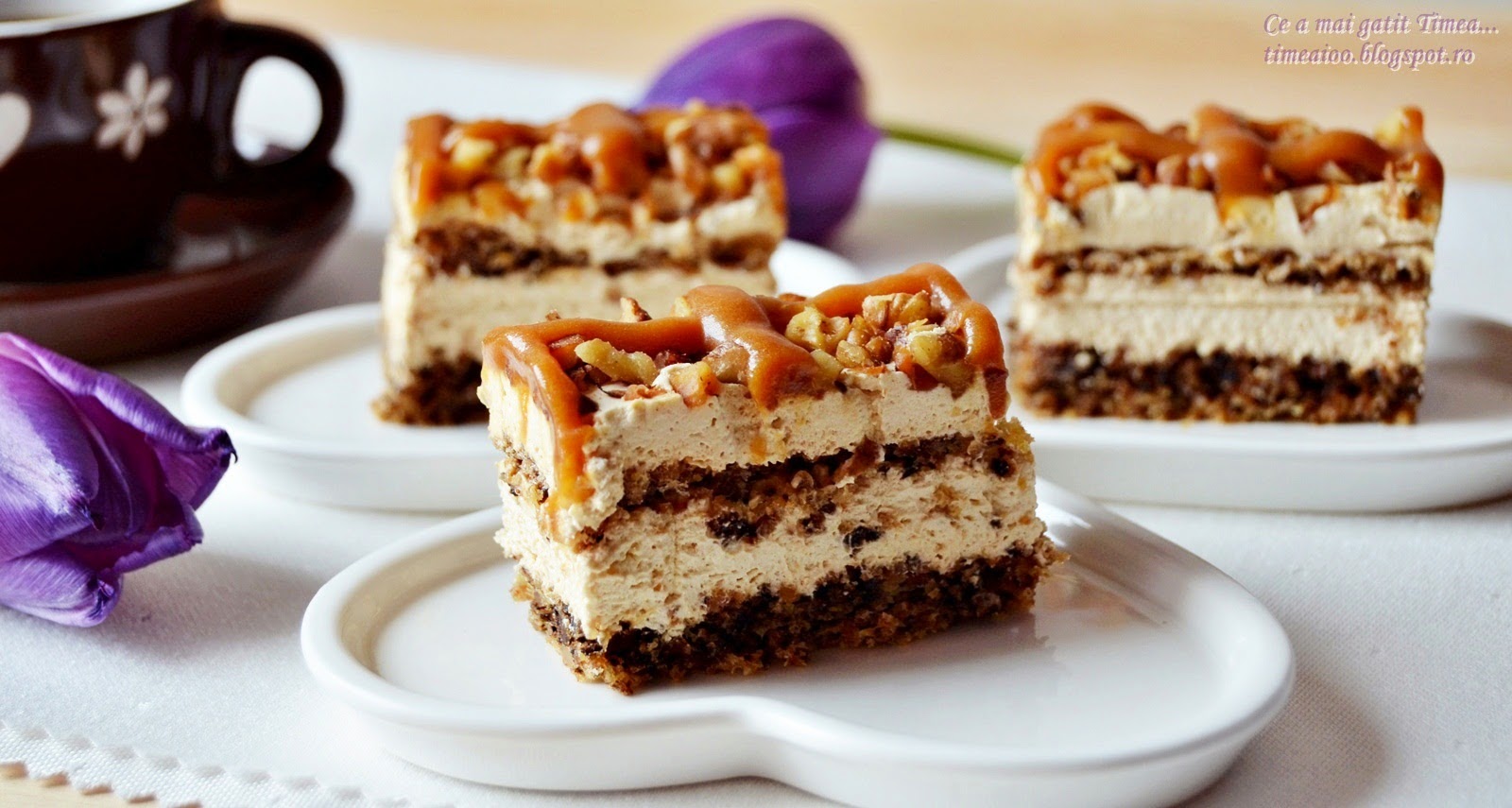 Prajitura deliciu cu nuca si caramel