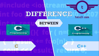 Difference between C and C++.