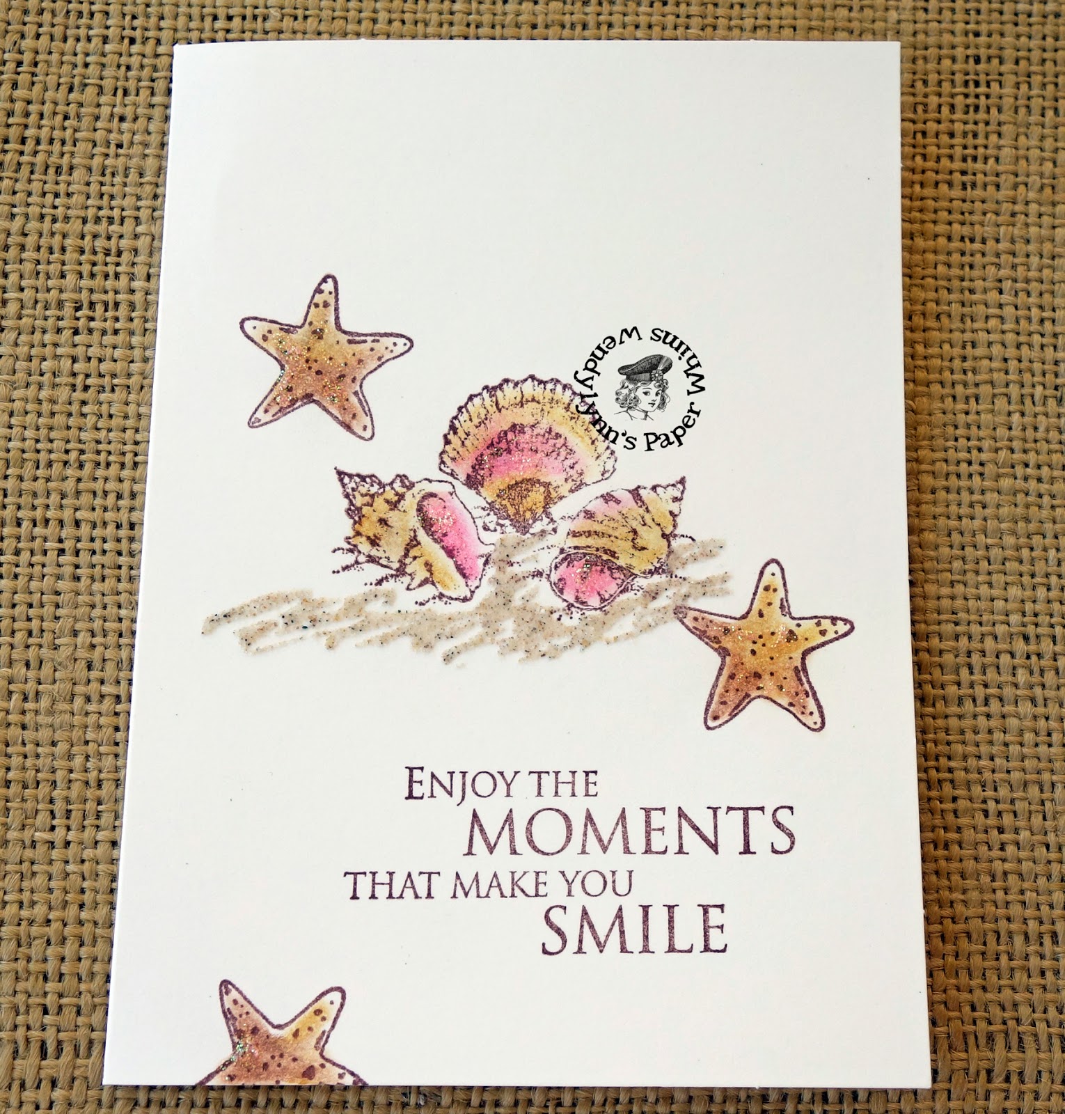 Wendylynn's Paper Whims: Seashell Card