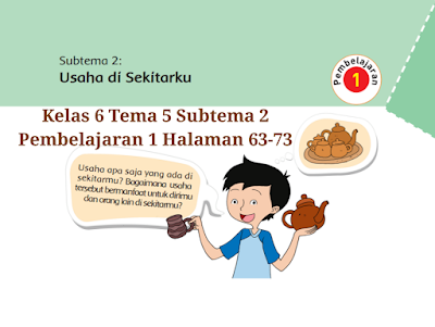 Kunci Jawaban Buku Tematik Tema 5 Kelas 6 Halaman 63 64 65 69 70 71 72 73 Koesrow