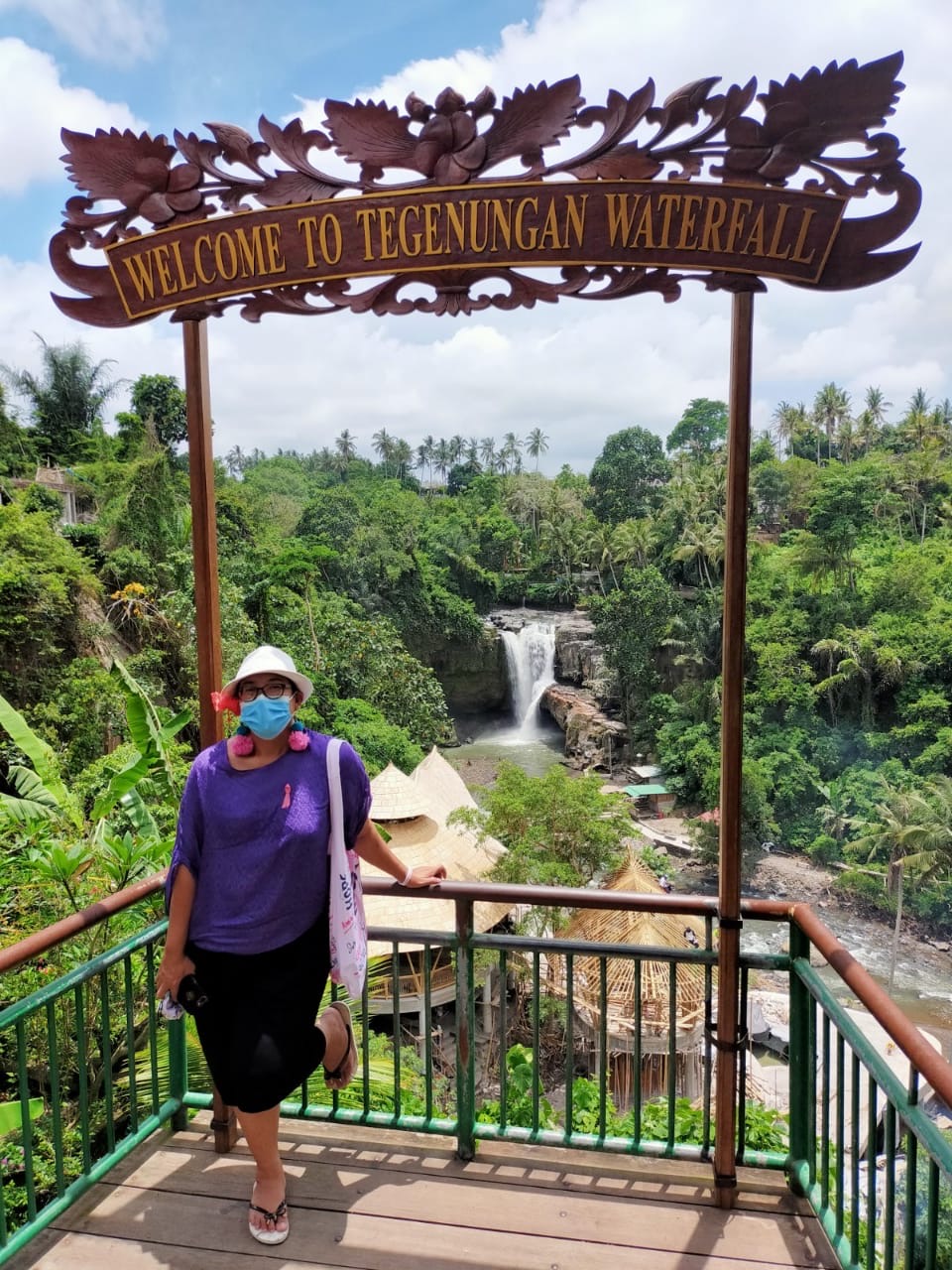 My Purple World Ww Tegenungan Waterfall Ubud Indonesia