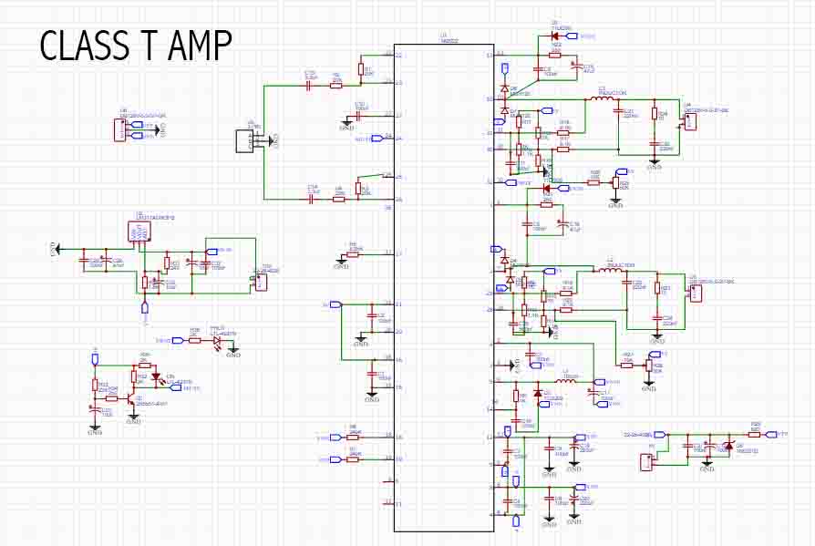 DIY Class T Power Amplifier Tripath TA2022 - Electronic Circuit
