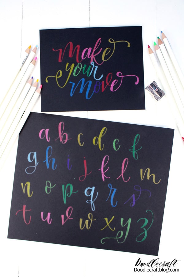 How to write faux calligraphy or bounce lettering tutorial.