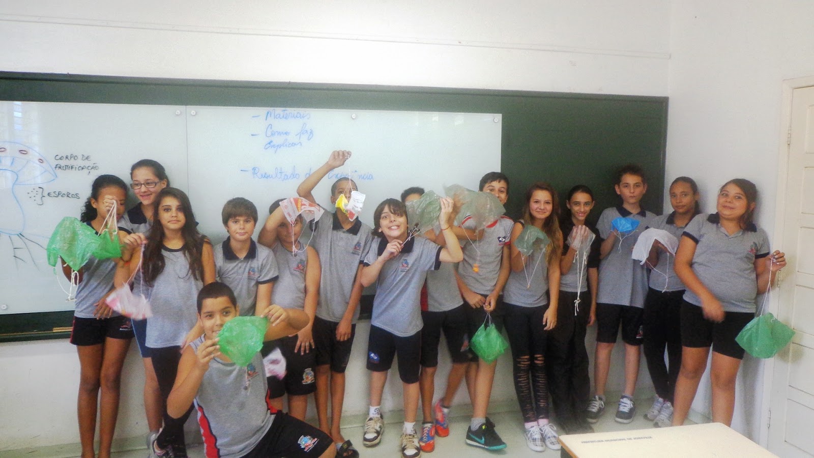 Escola Municipal Dr. José Antonio Navarro Lins: Paraquedas