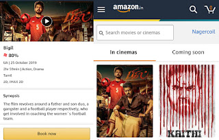 amazon movie ticket booking,online movie ticket booking,Amazon Partners BookMyShow to Sell Movie Tickets in India