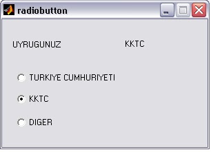 MATLAB GUI Radio Button Uygulaması | Çağlar GÜL