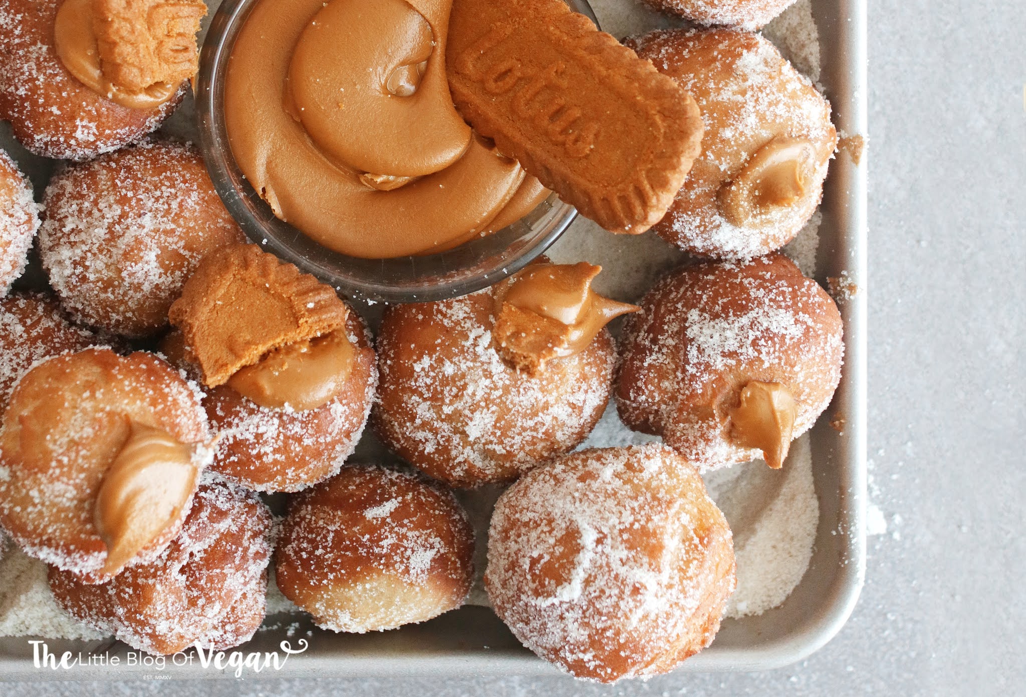 Vegan Biscoff Doughnut Holes