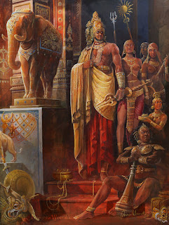 Tantra - the nectar in Ravana's navel.       There are two states of the body.       When the body is not immersed in water by the body, it becomes lifeless – dead bodies float on.       The second is nischeshta, that is, even the body without effort floats in water, what you consider to be swimming is action, an action which is not just swimming, but just an attempt to avoid drowning.       There are some kriyas in yoga.       That day I said that only a yogi can be a true Tantrik or a Tantric knower of Kriya Yoga, those actions are such where the prana can be stopped in the navel, Ravana knew this very well, that is why there is a possibility of having nectar in his navel.  The word was spread.       Because of this art, it is not that he was invincible.  It was made famous over time, while the truth is that there were many at that time who used to beat Ravana every time he got a chance, discuss it again sometime.       At that time there was only one option that he should shrink his life from the whole body and collect it in the navel.  So that the killer thinks that Ravana is dead.  And thinking of being dead, he would have left the next.  Then again spreading his life from the navel to the body, he used to get up and walk with his eyes open.       That is why Lord Shri Ram damaged the navel itself, so that he could not cheat by taking the help of Tantra.       Look at it from another point of view, the living body needs energy, not the dead.  But the dead body starts to rot.  As long as there is soul, there is life, then it seems to be conscious or else it immediately starts giving foul smell.  So what should be done in such a way that the body remains like a dead body so that it does not need energy or food to run it and remains alive so that there is no decomposition.       Hence the science of tantra developed for long lasting sadhnas.  In which putting life in the navel and stopping there is the first step and it is also easy.       So the sage Maharishi, holding his life in the navel, used to be absorbed in penance for thousands of years.  Since the whole body is like a dead body, the body does not even need food and water, so it has escaped unnecessarily and is not completely dead, so the body did not even rot.  It was an evolved form of Tantra itself.       But from where we will know tantra as much as sages, we do not even know the origin of tantra.  Still, it was told in the beginning that water does not immerse the body in two states, one in a lifeless, one in a dead body.       So not as much as Ravana, but after collecting a little bit of life in the navel, about forty and forty-five feet deep in water, took out hands and feet and saw this experiment in Badnavar village of Kala Peepal tehsil of Shajapur district of Madhya Pradesh, even water will not be immersed because bodyless  Yes, completely inactive.