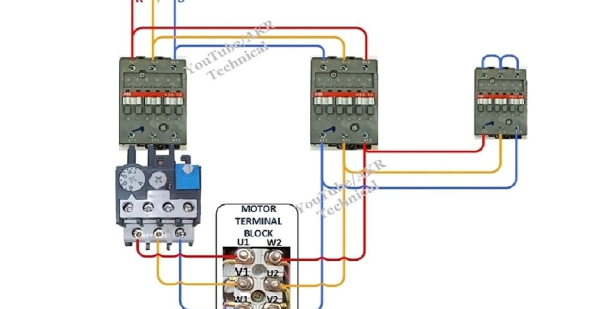 Star Delta Control Wiring and Power wiring