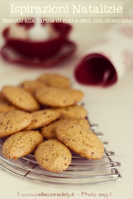 ispirazioni natalizie: biscotti alla farina di mais e ceci