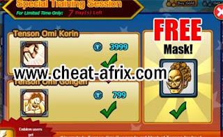 Cheat Tenson Special Training Session Ninja Saga 2013