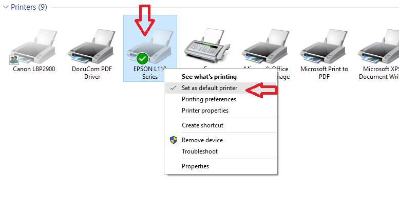 how to change default printer windows 8.1