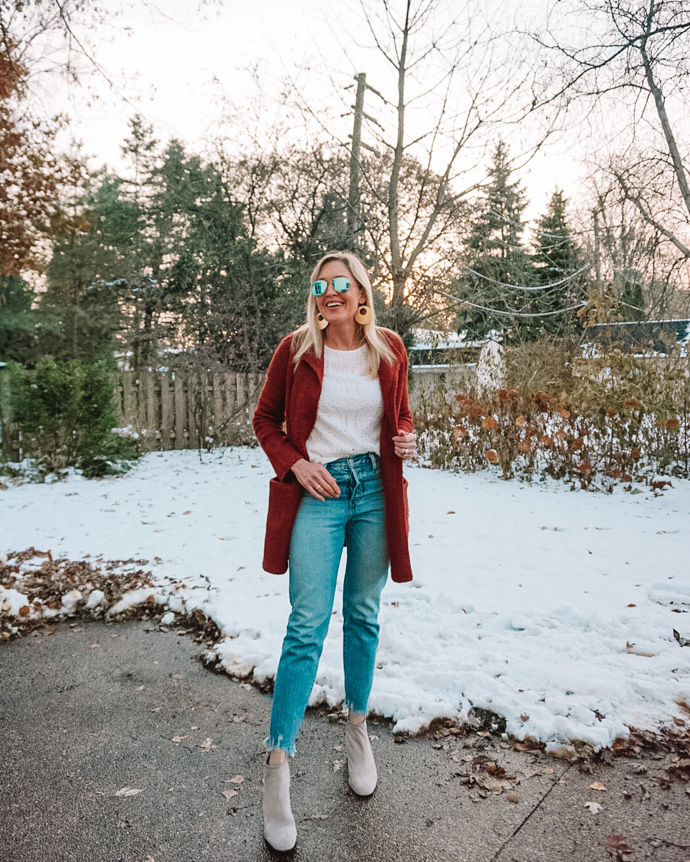 effortless Thanksgiving outfit 