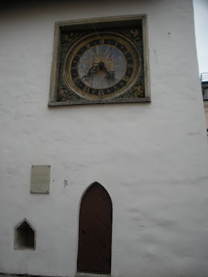 Clock on Tallinn's old town square