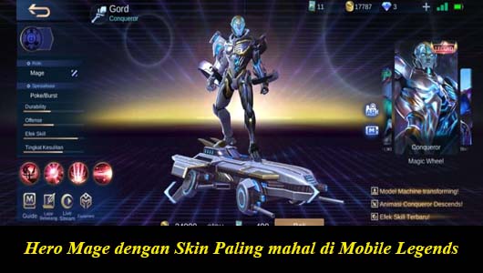 Hero Mage dengan Skin Paling mahal di Mobile Legends
