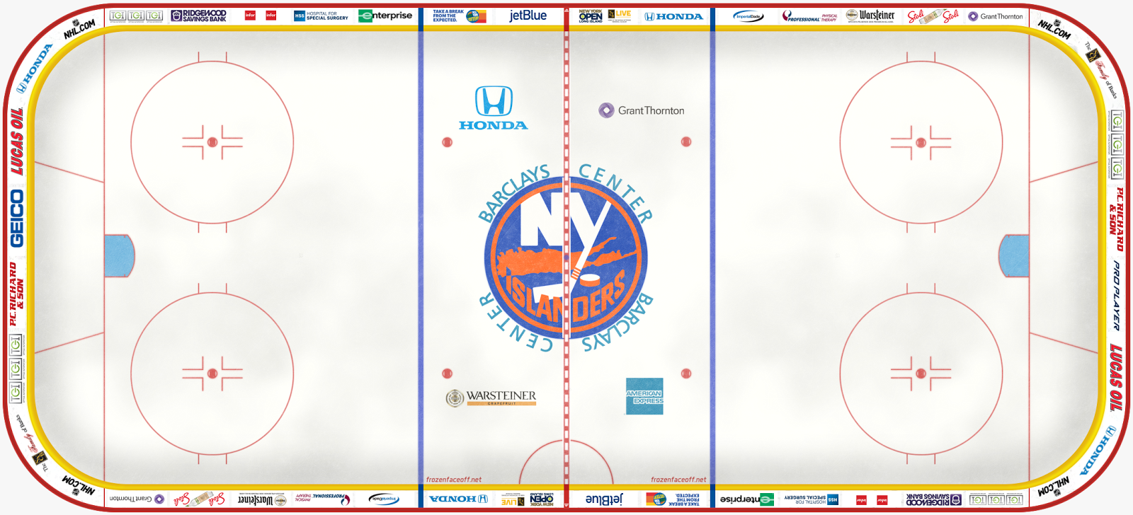 New York Islanders 2018 ~ Frozen Faceoff - Full Rinks