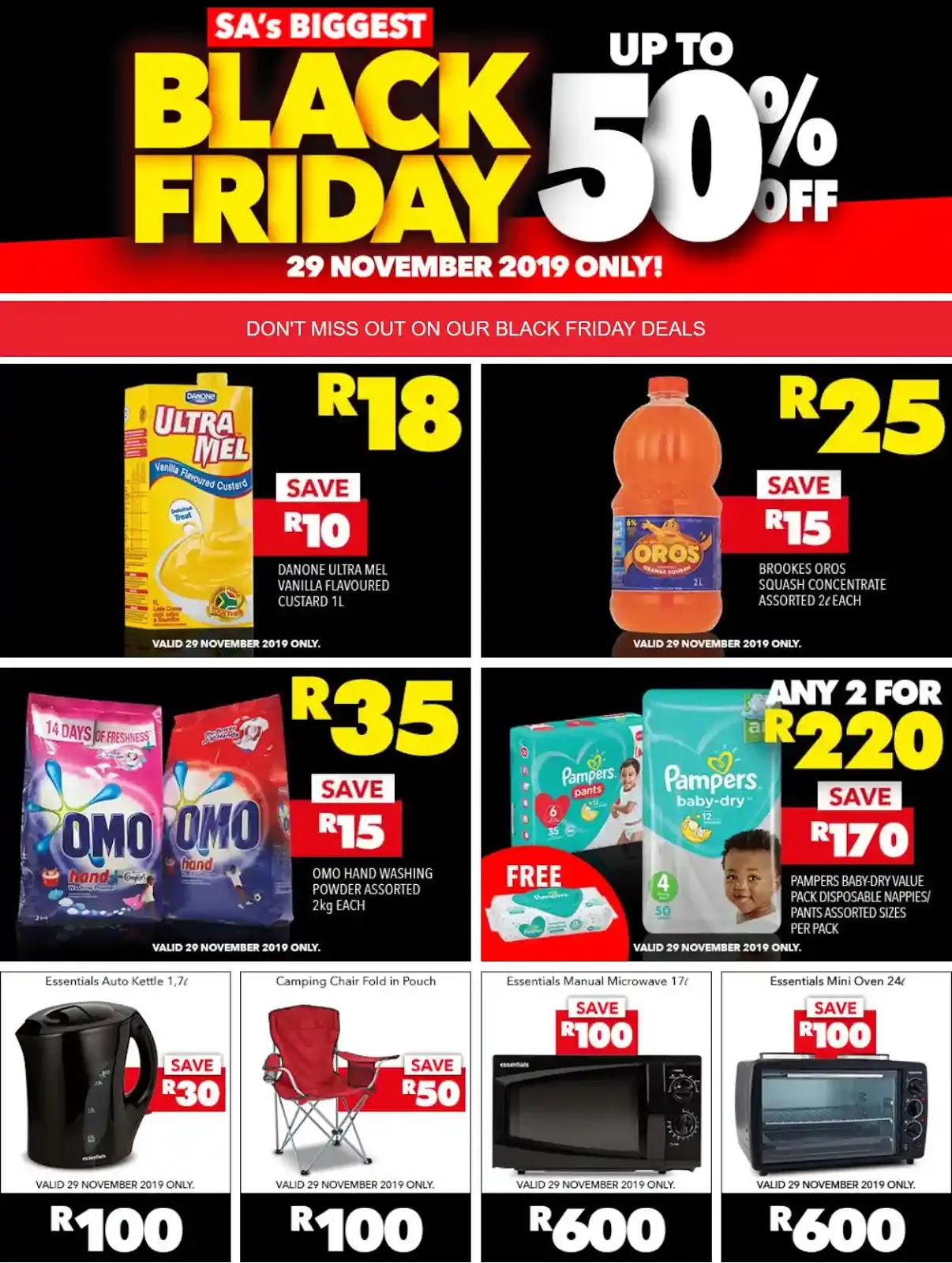 [Updated] Shoprite Black Friday 2019 deals in South Africa