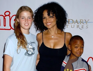 Maya Fahey with her mother Victoria Rowell and sibling brother
