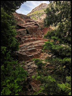 I came to this rock in front of me on the trail to the end of Broads Fork. I know around this you can get great views of Dromedary Peak, but for some reason it seemed not smart to climb this alone. I can easily see a path up, but whether it was the drop off on the right that freaked me out, or the unknown of what's just past this but here is where I turned around. There was gorgeous views of the 3 mountains on the way from the Meadow to here, but it was obvious.that this section of the trail was much less traveled. I came to this rock in front of me on the trail to the end of Broads Fork. I know around this you can get great views of Dromedary Peak, but for some reason it seemed not smart to climb this alone. I can easily see a path up, but whether it was the drop off on the right that freaked me out, or the unknown of what's just past this but here is where I turned around. There was gorgeous views of the 3 mountains on the way from the Meadow to here, but it was obvious.that this section of the trail was much less traveled.