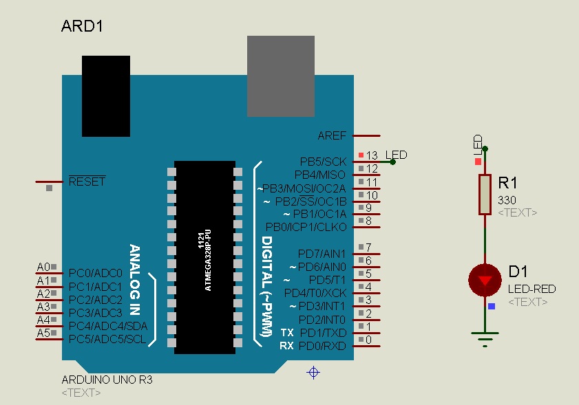 Code Bloges Interfacing LED with Arduino