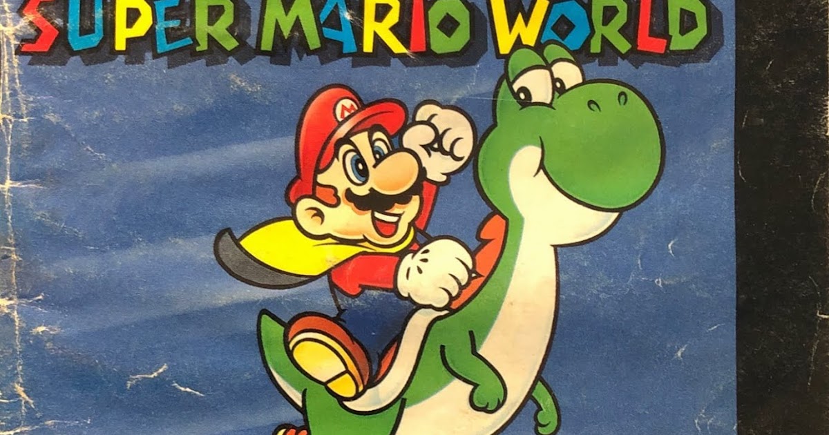 Original instruction manual for Super Mario World (SNES)