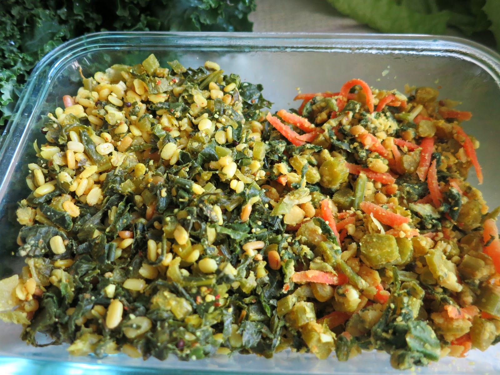 Geetha's Kitchen Taro Stems With Coconut (Chembu Thandu Thoran)