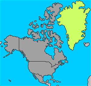 MAPAS DE Groenlandia - Groenlandia , En America Del Norte 2012 5
