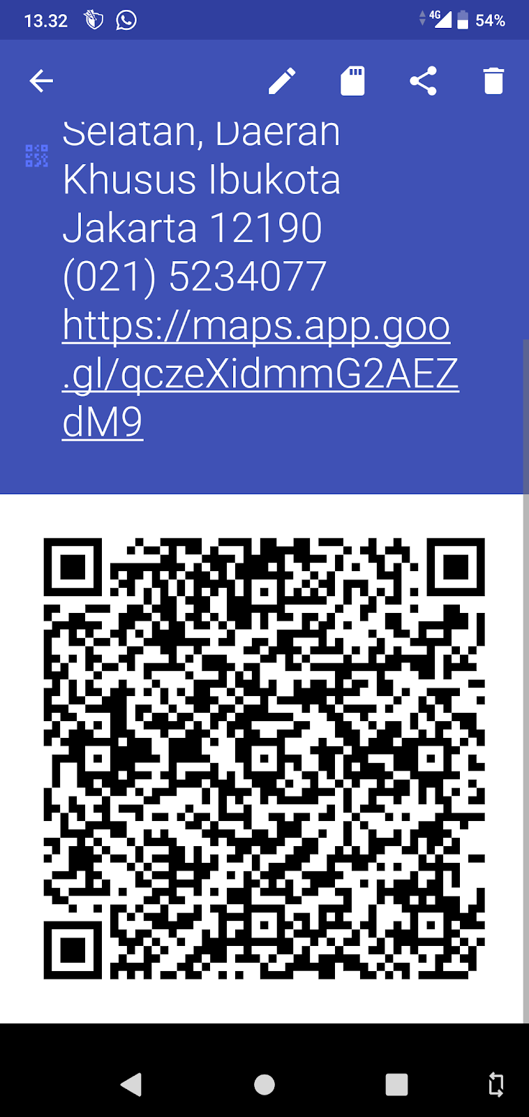 Cara membuat QR barcode lokasi menggunakan handphone