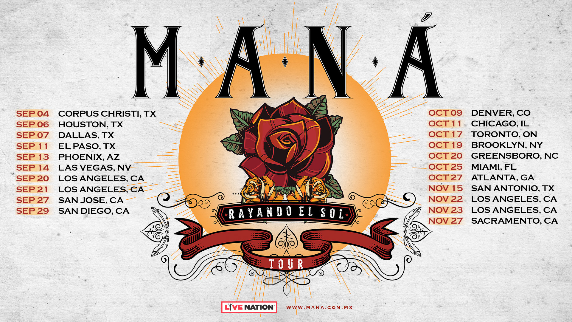 Maná Announces the U.S.A. Dates of its Music Concert Tour