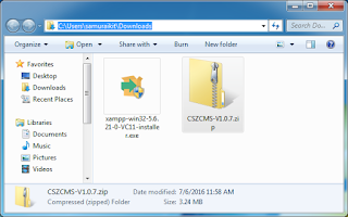 Install CSZ-CMS 1.0.7 on windows tutorial 3