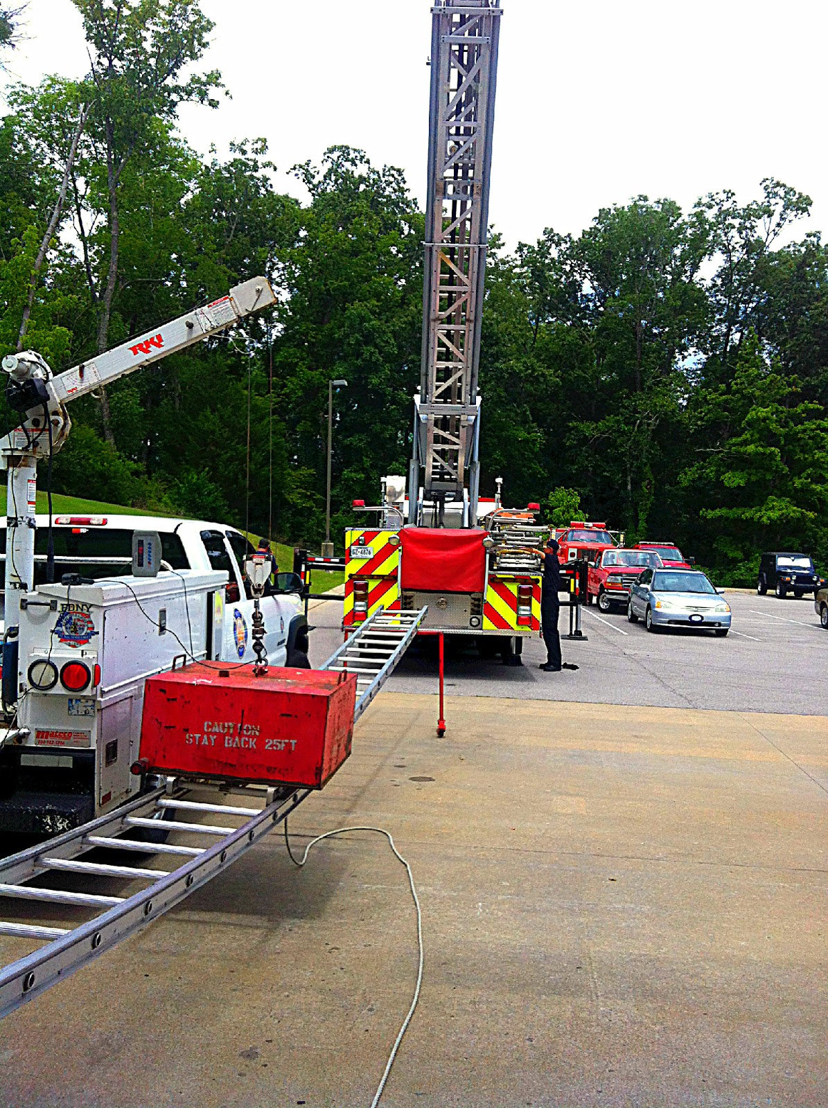 Brentwood Fire and Rescue Station Life Ladder Testing