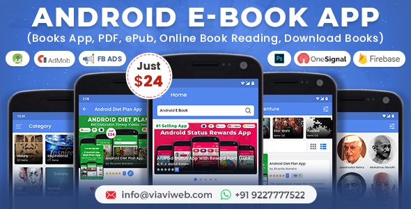 Android EBook App v10.0 (Books App, PDF, ePub, Online Book Reading, Download Books) Android EBook App v10.0 (Books App, PDF, ePub, Online Book Reading, Download Books)