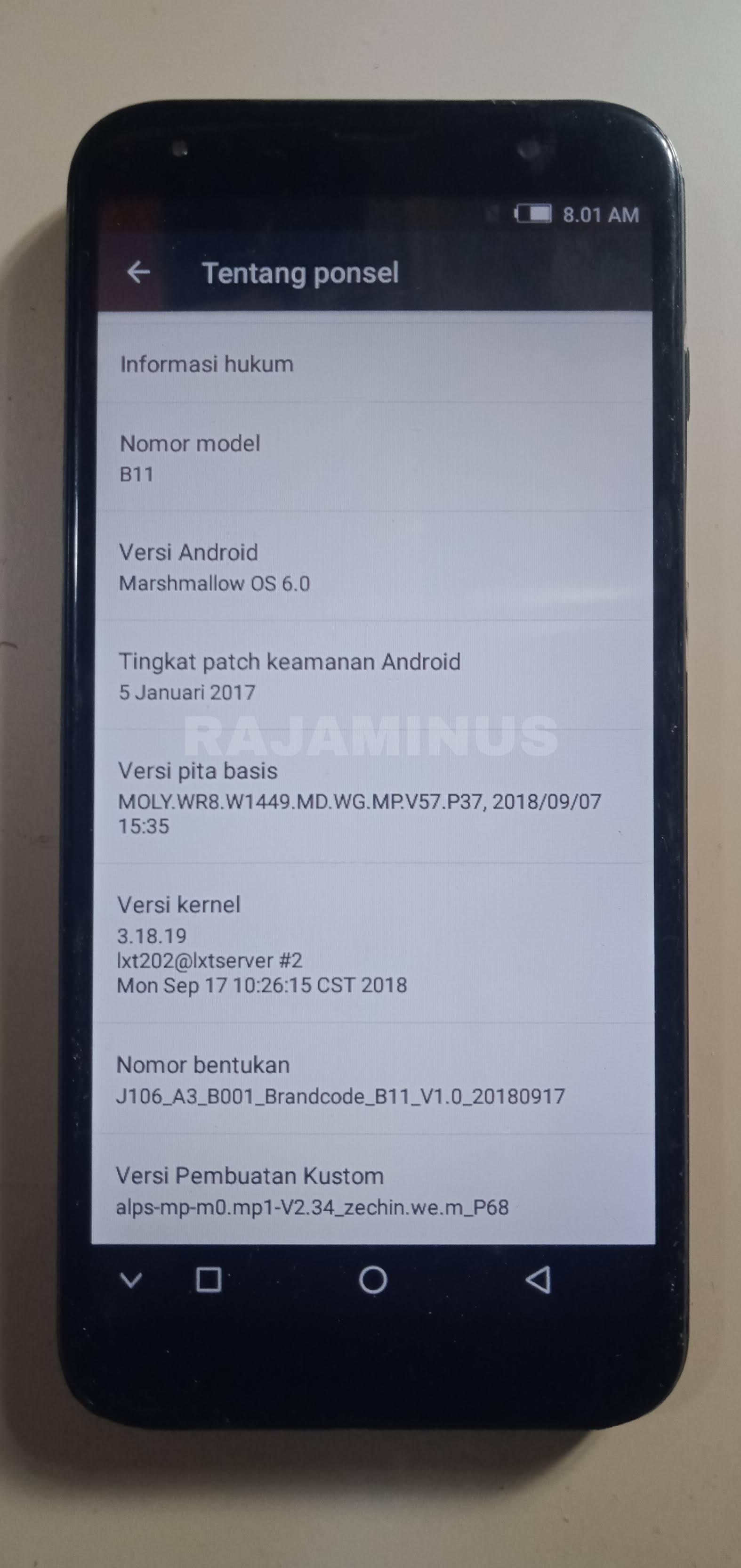 FIRMWARE BRANDCODE B11 V1.0 MT6580 RAJAMINUS